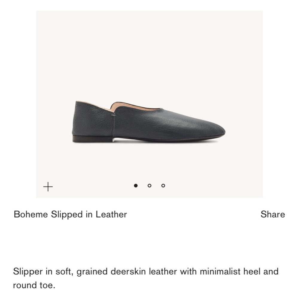 The Row leather shoe